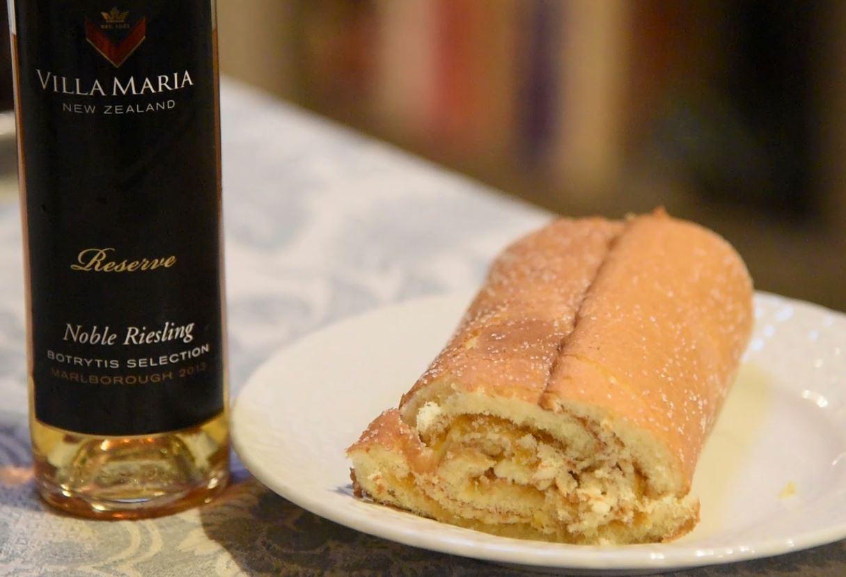 Apricot Swiss roll