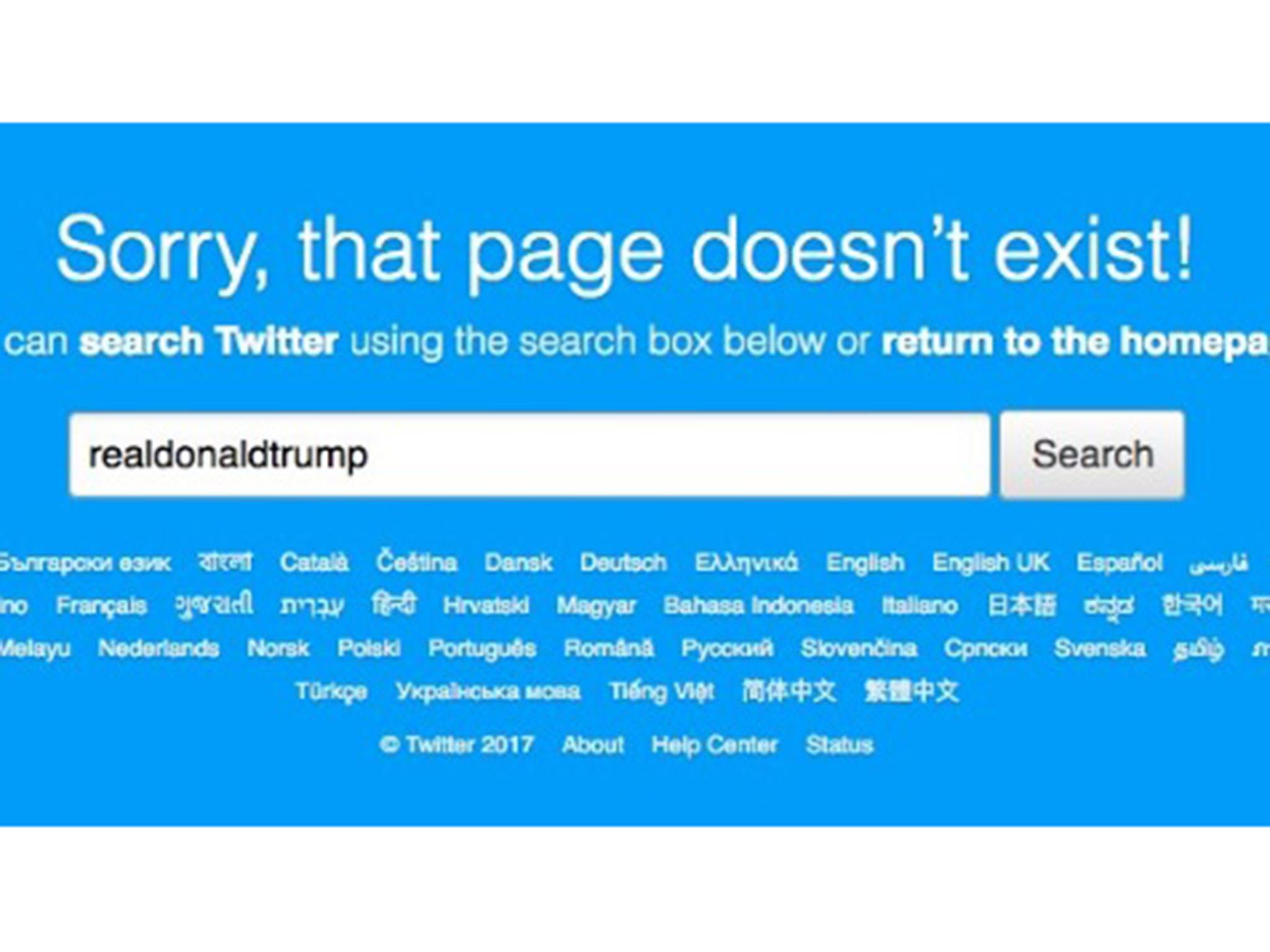 A Twitter employee inadvertently deleted the US President's account