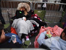 Thousands of Apple fans queue overnight to get the iPhone X