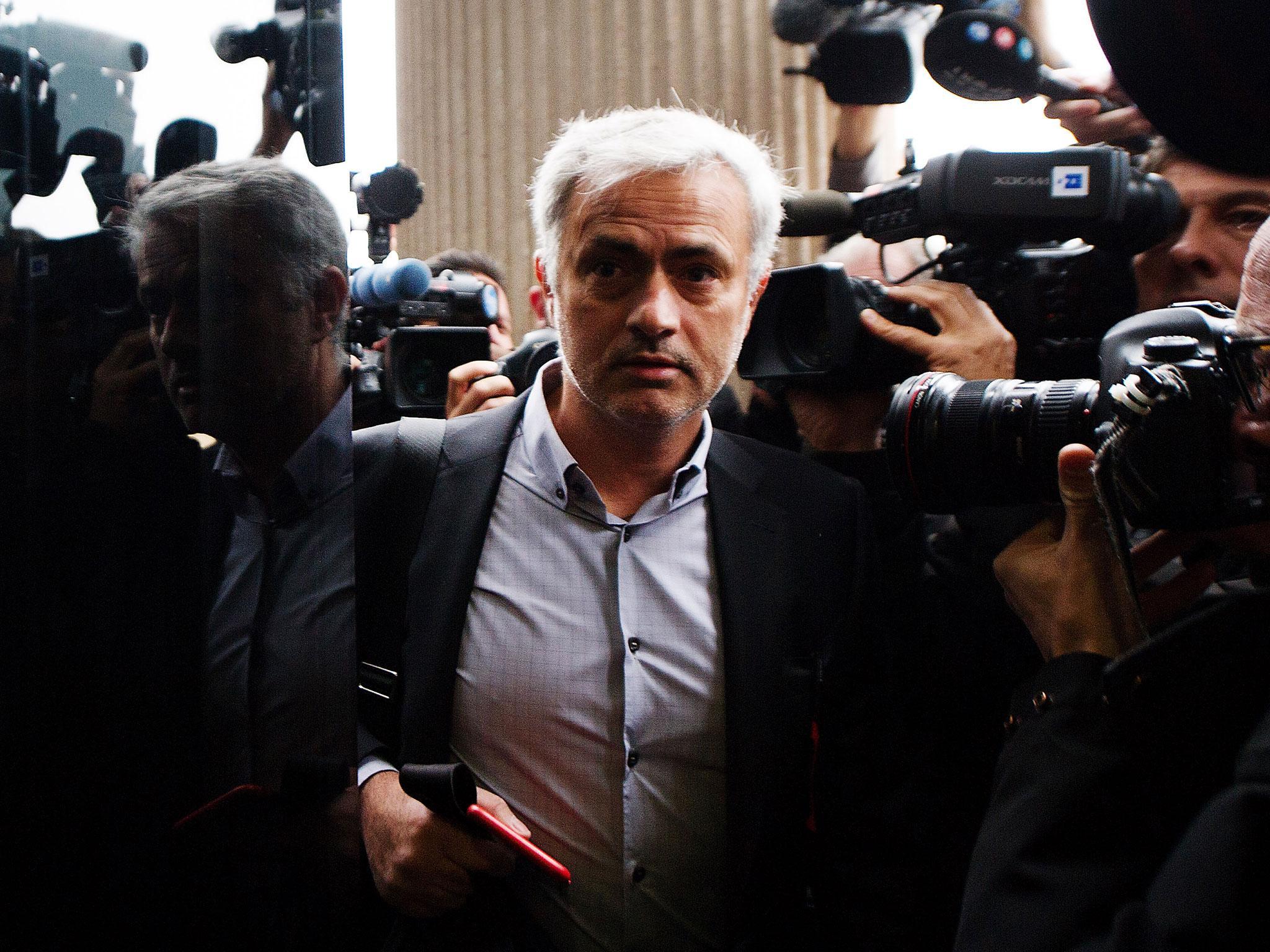 Jose Mourinho arrived in Madrid on Friday