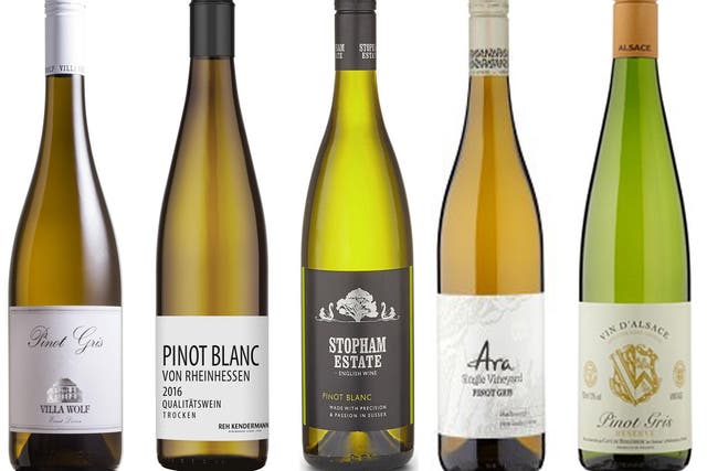 Pinot gris, the predominant grape in Alsace, produces characterful wines that stand up to more demanding foods 