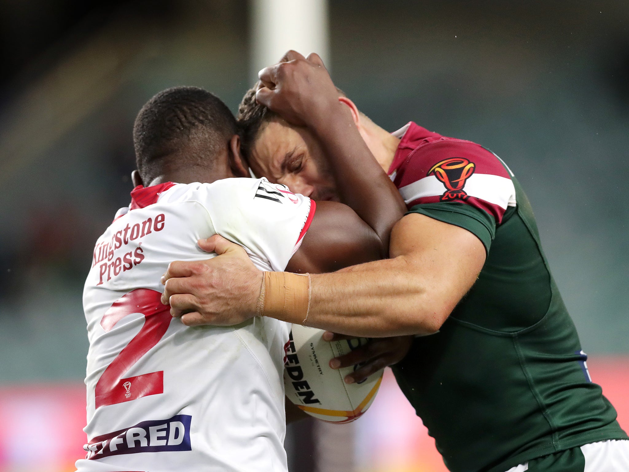 &#13;
McGillvary is accused of biting by Lebanon captain Farah &#13;