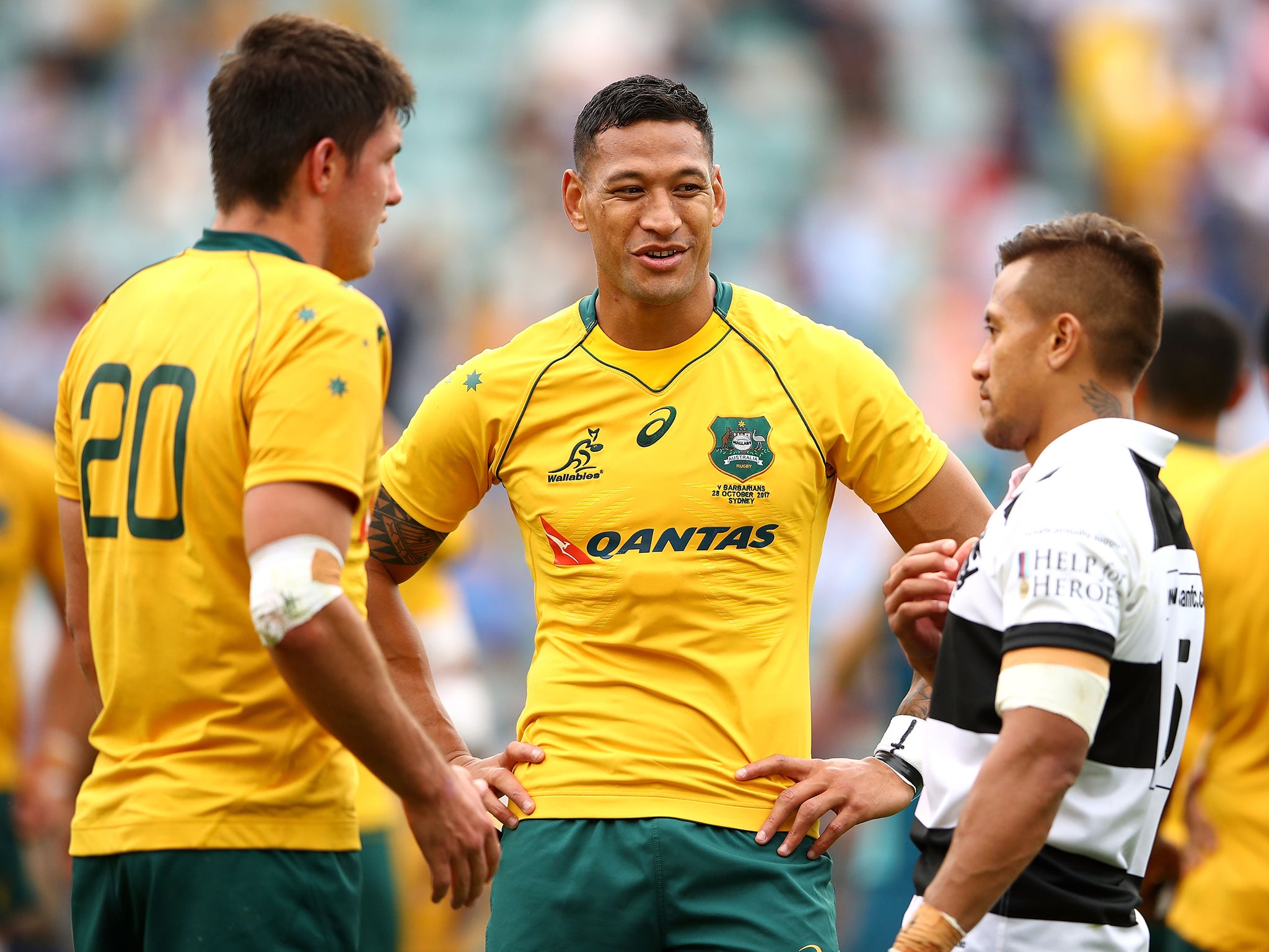 Folau's Australia contract is set to expire at the end of the season