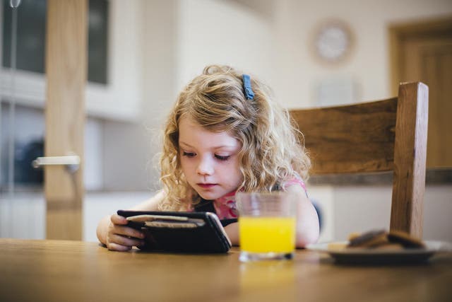 <p>Some 84 per cent of children like to play using a smartphone, tablet or computer</p>