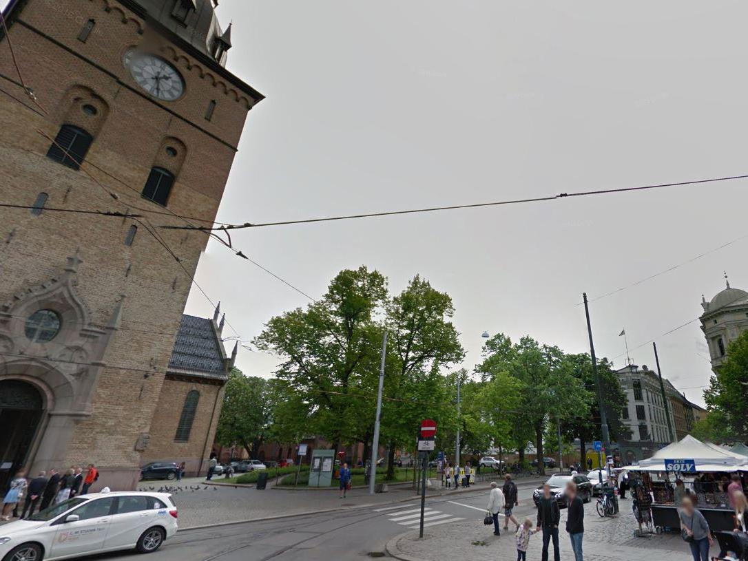 The shooting took place around Stortorvet, a square near the Oslo Domkirke cathedral