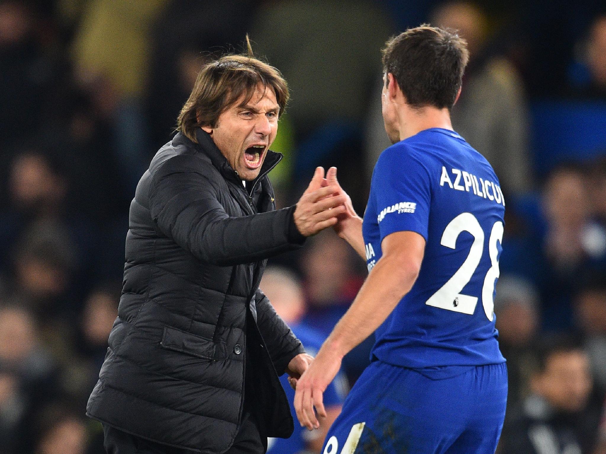 Conte wanted to celebrate Chelsea's victory with his players