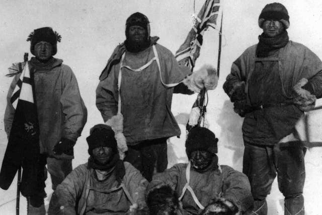 Explorer Captain Robert Scott and his four-man team arrived at the South Pole only to find a crew of Norwegian explorers had reached there 34 days earlier