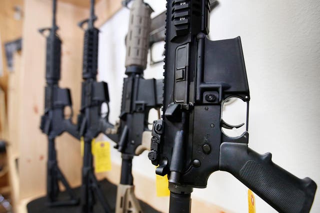 A gunman shot dead at least 26 people using a AR-15 rifle 