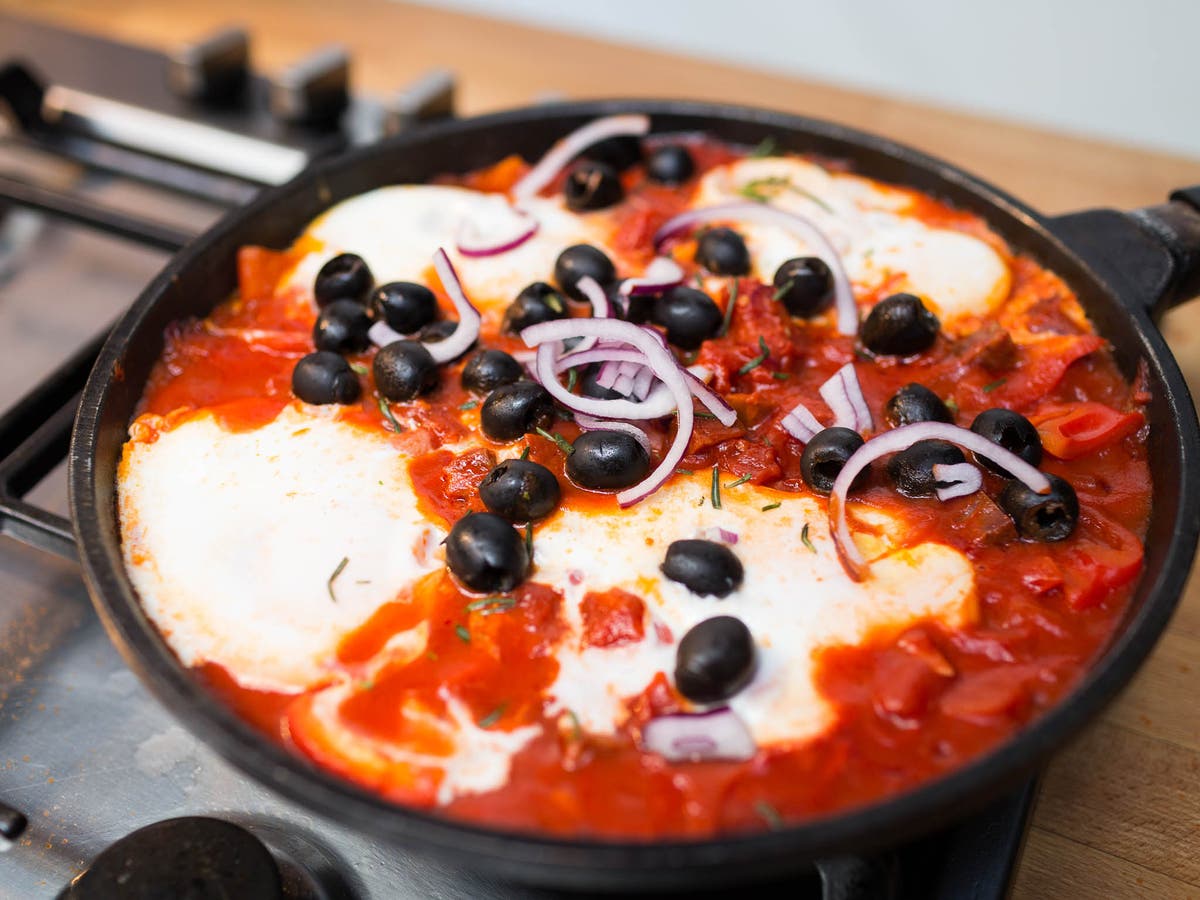 How to make Spanish baked eggs with olives The Independent The