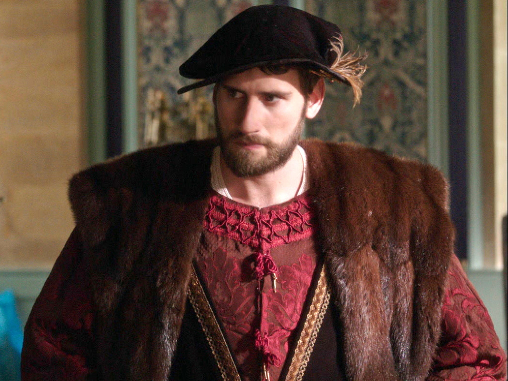 Holcroft as George Boleyn on BBC’s ‘Wolf Hall’