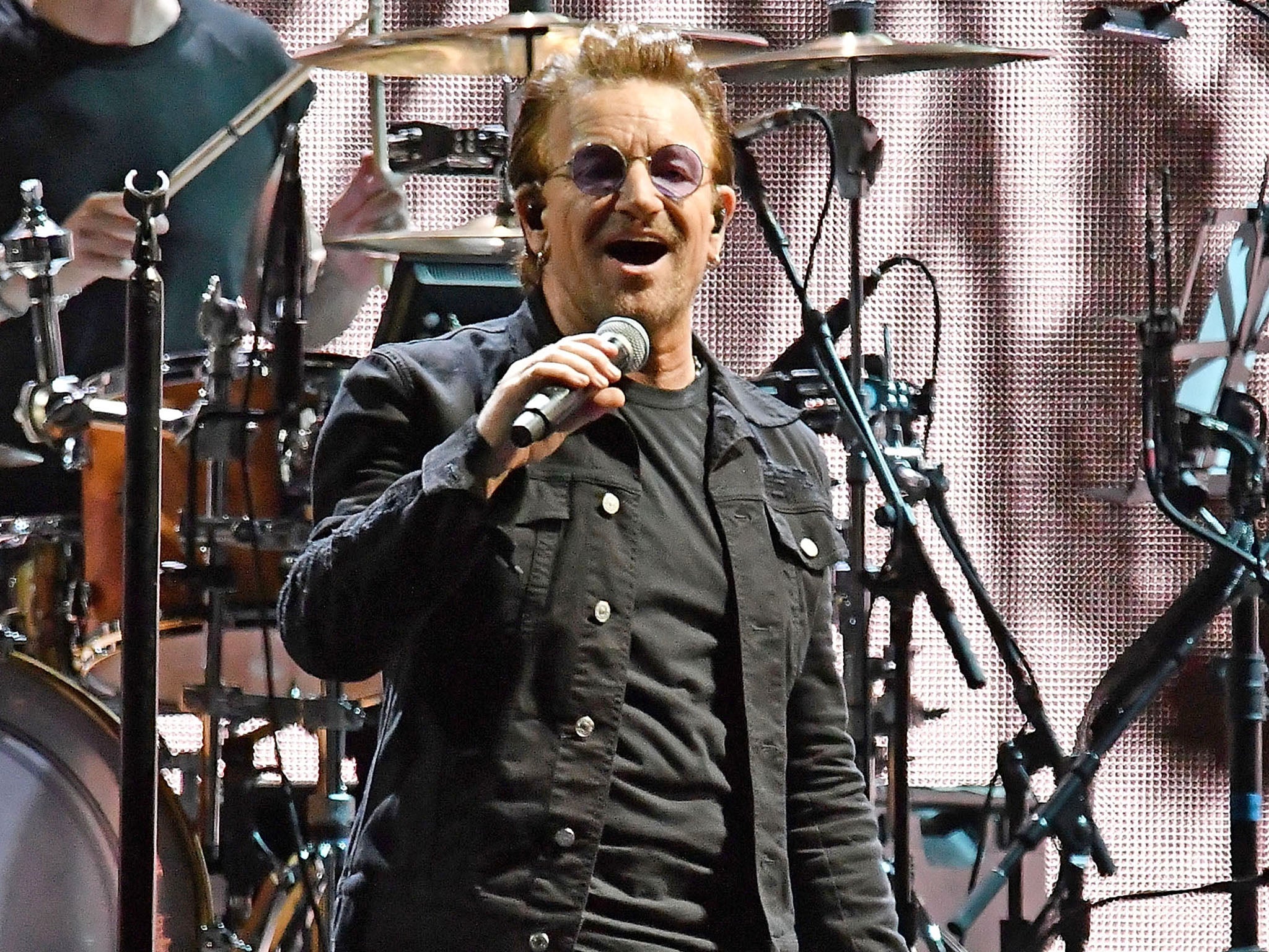 Bono performs during U2's "Joshua Tree Tour 2017"