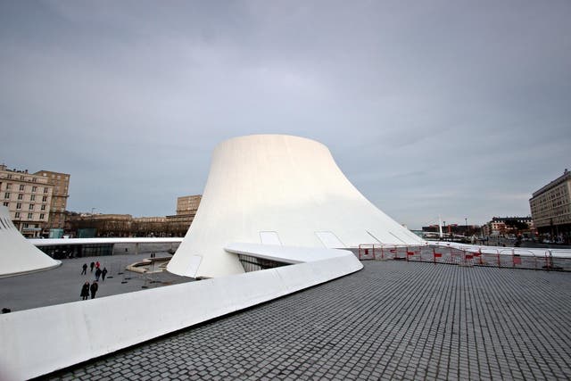 Cultural hub Le Volcan is possibly the world’s biggest ‘yoghurt pot’