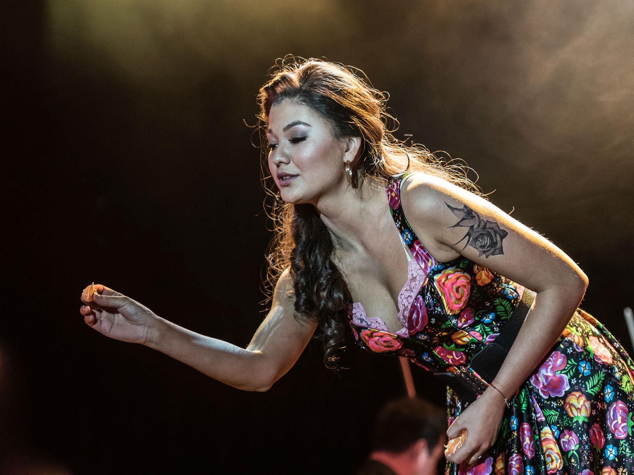 The Russian mezzo-soprano Aigul Akhmetshina's Carmen is provocatively sexual