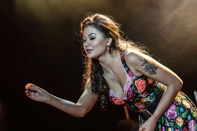 The Russian mezzo-soprano Aigul Akhmetshina's Carmen is provocatively sexual