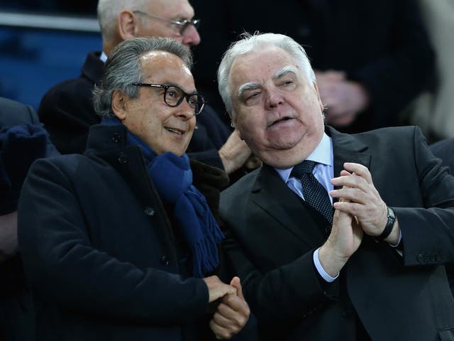 Moshiri was present for the win over Watford with chairman Bill Kenwright