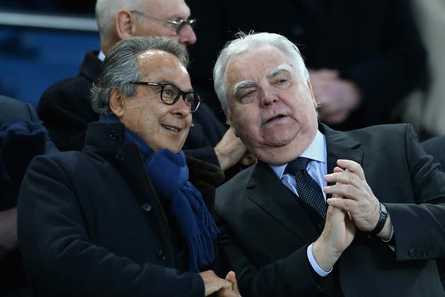 Moshiri was present for the win over Watford with chairman Bill Kenwright