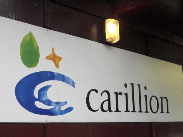 Carillion posted half-year losses of £1.15bn in September