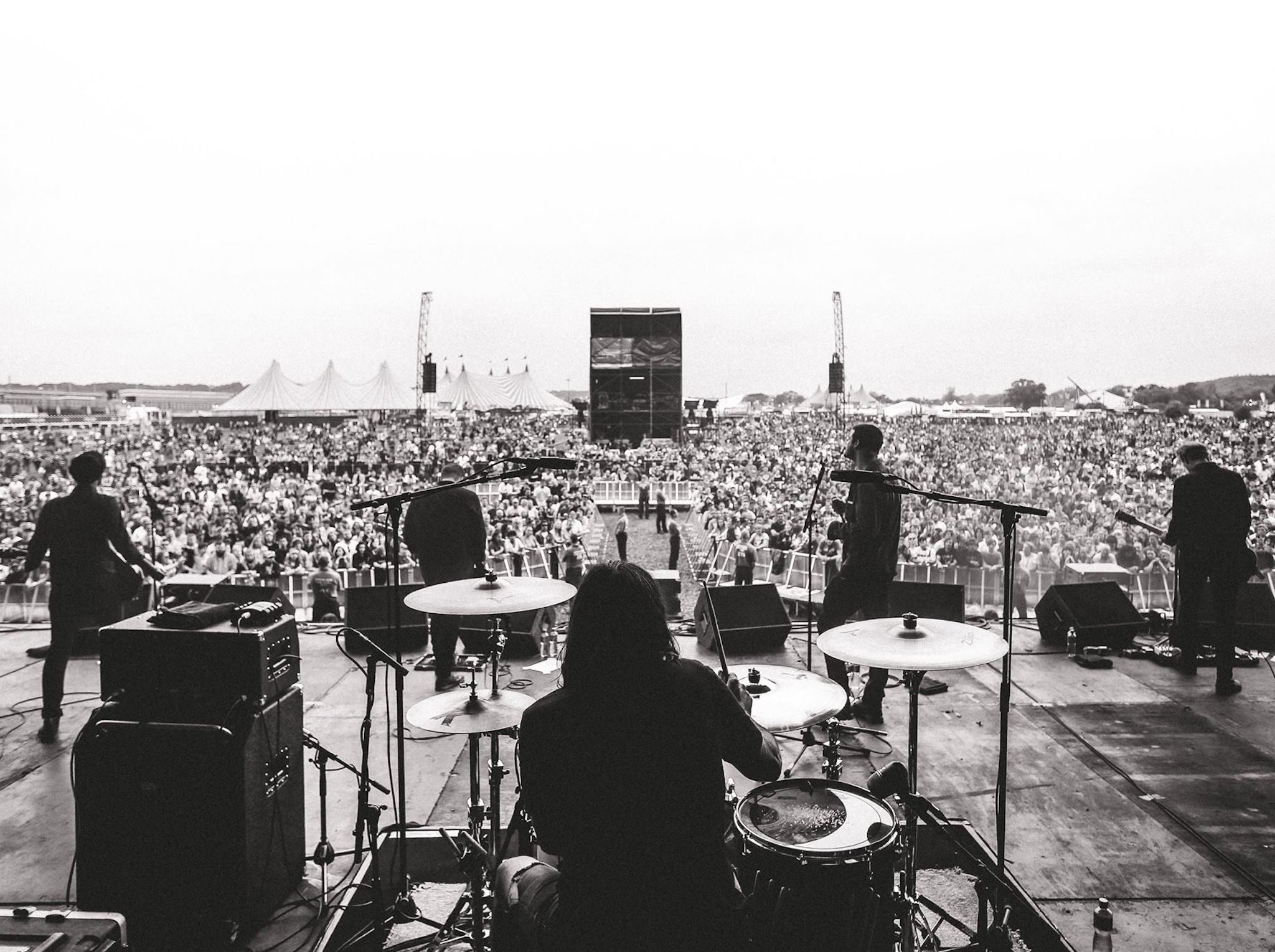 &#13;
Feel the noise: Lonely the Brave performing at Reading Festival &#13;