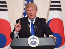 Trump threatens North Korea with 'full range' of military action