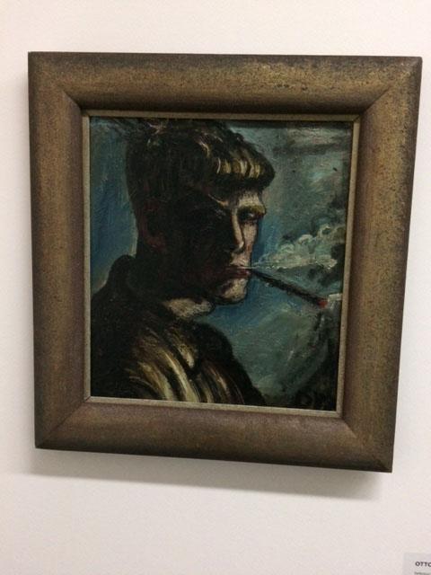 'Self-Portrait, Smoking (undated)', Otto Dix, Kunst Museum, Bern