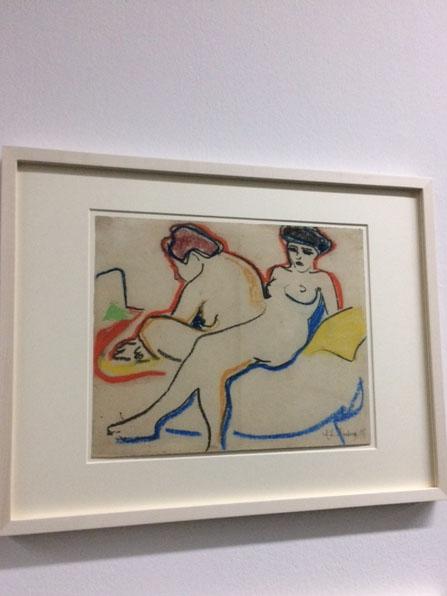 Degenerate Art: 'Two Nudes on a Bed', Ernst Ludwig, Kitchener, c. 1907-8, Kunst Museum, Bern