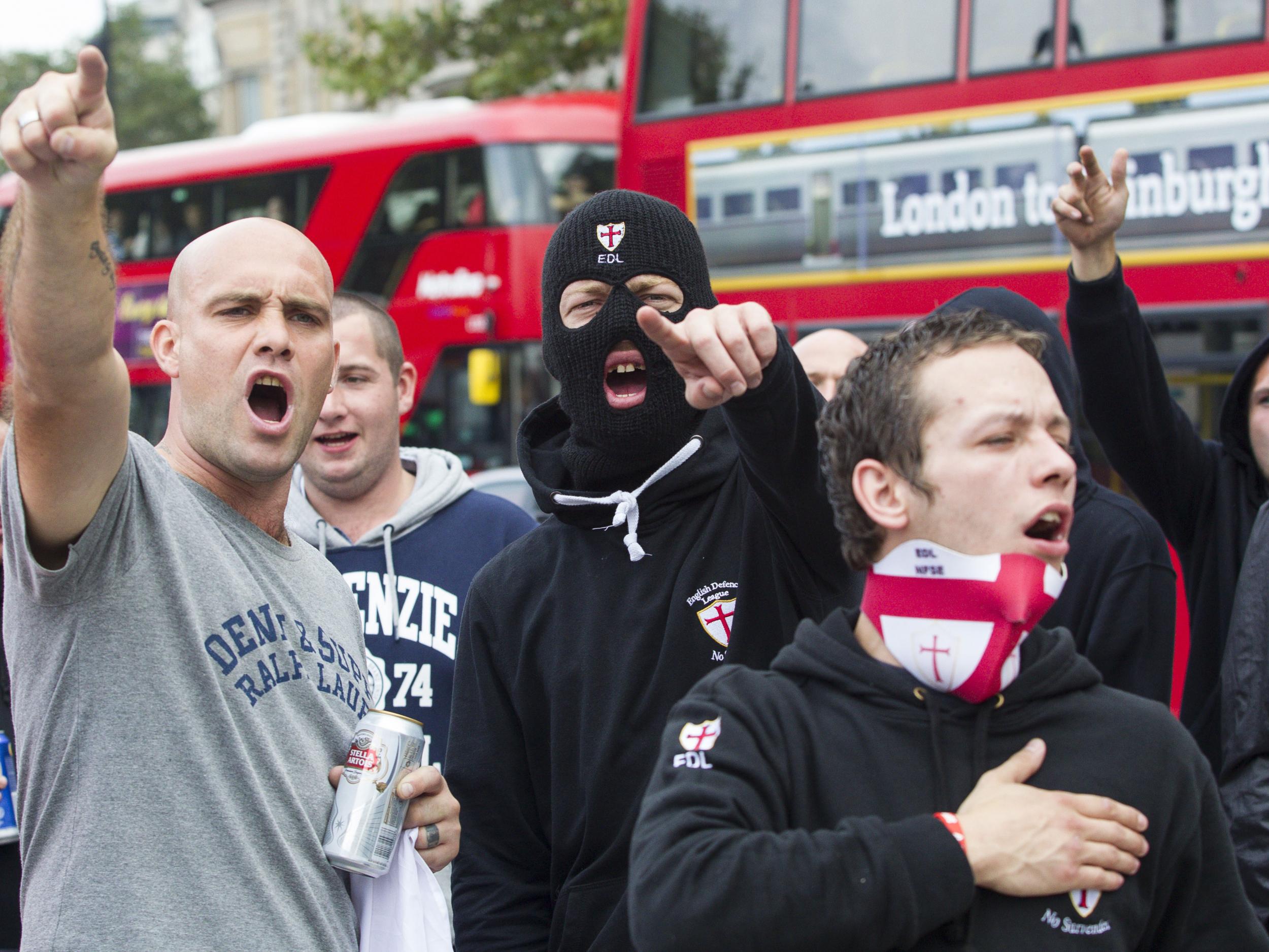Supports of the far-right English Defence League have held a growing number of demonstrations in the UK over the last few years