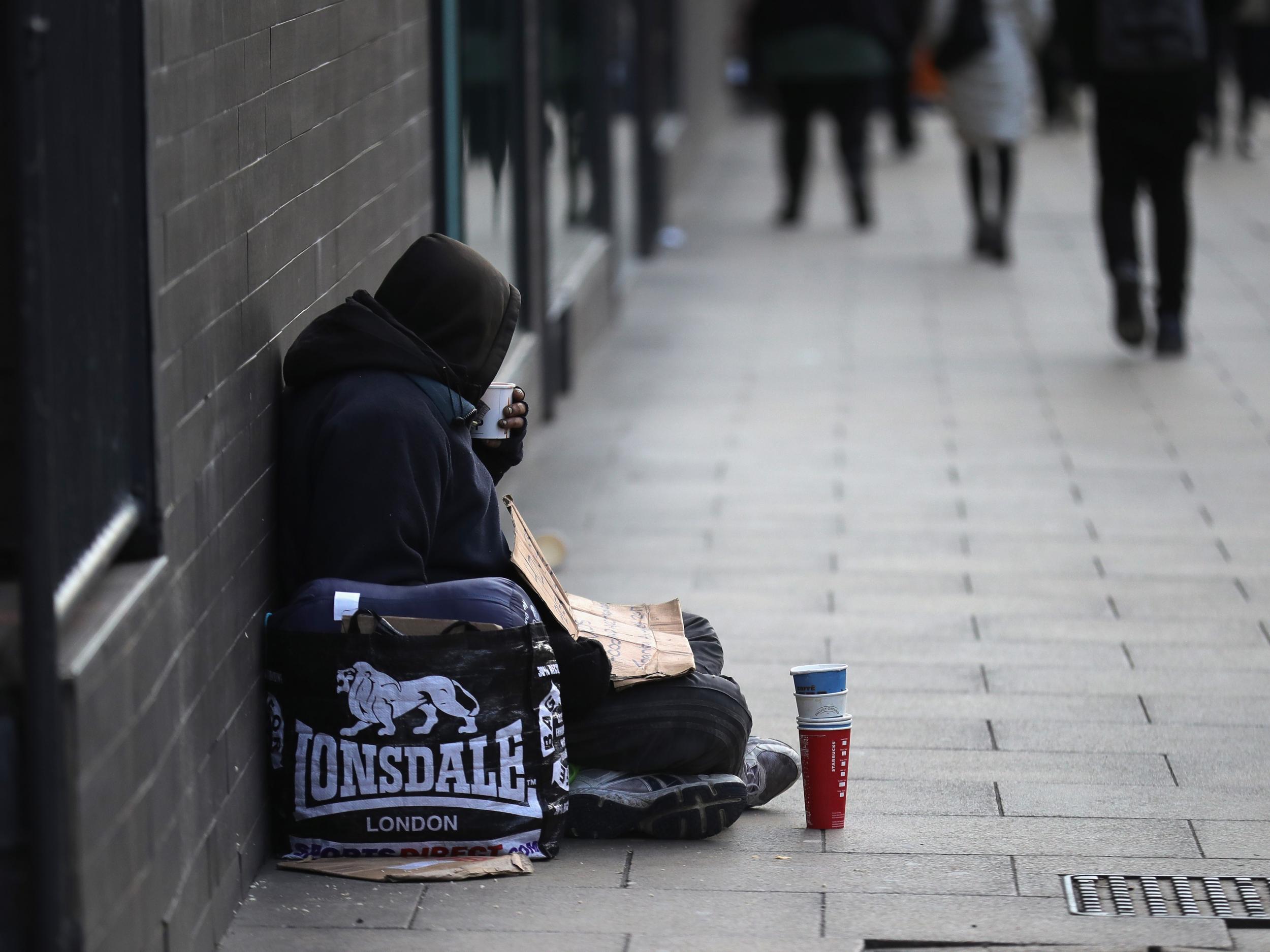 Report accuses ministers are failing to tackle 'national crisis' of homelessness after number of rough sleepers soars by 134% since 2011