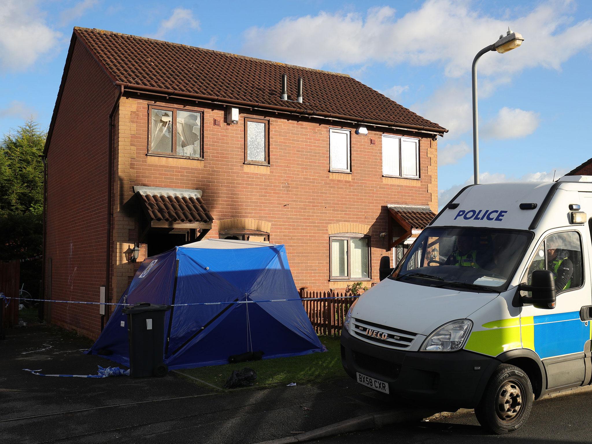 The deadly blaze started when 200-shot firework was planted and ignited inside Anthony Nicholls home after the front door was forced