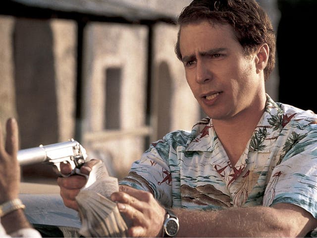 Sam Rockwell in 'Confessions of a Dangerous Mind' as game-show host and producer Chuck Barris, who claimed to have also been an assassin for the CIA