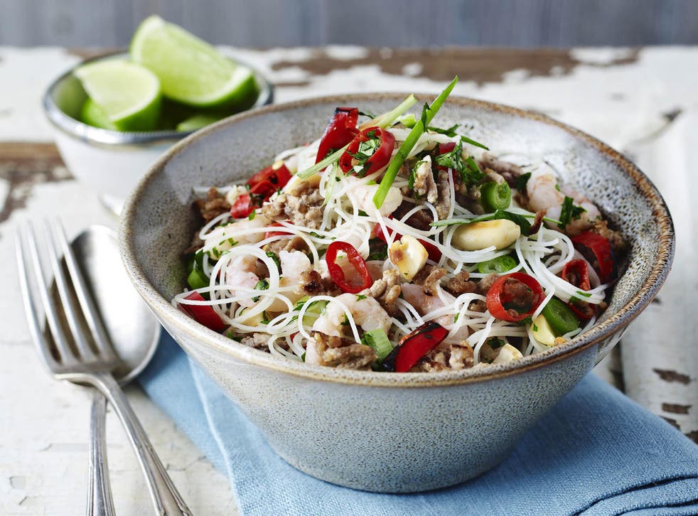 How to make a Thai pork and noodle salad | The Independent | The ...