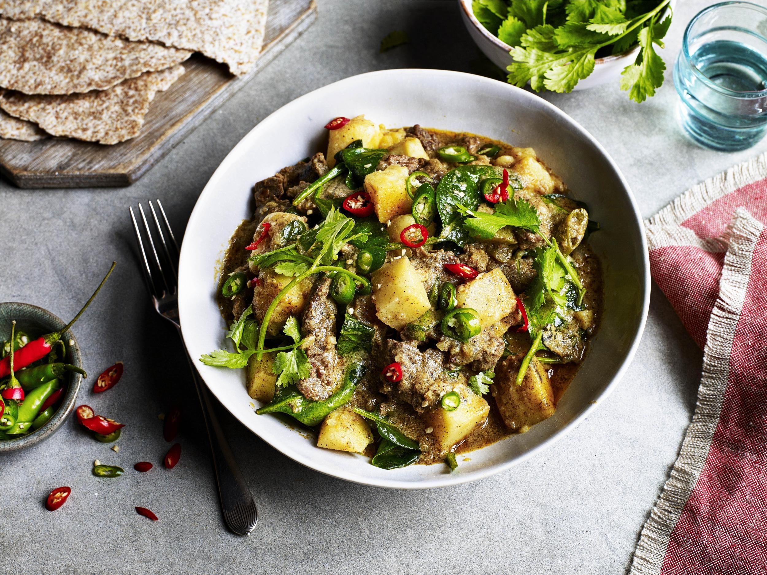 Refreshing to look at and a guilt-free way to satisfy your need for a curry fix