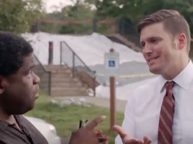 The pair were caught in an explosive exchange after Gary Younge refused to accept Richard Spencer's 'ethnostate' narrative