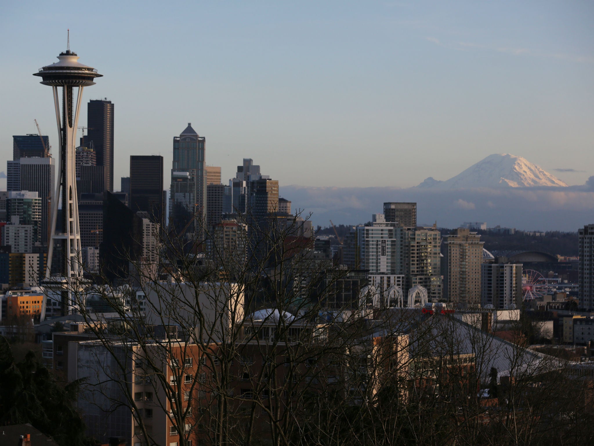 A view of Seattle, which elected its first woman mayor in nearly a century - and its first-ever lesbian mayor - in Jenny Durkan