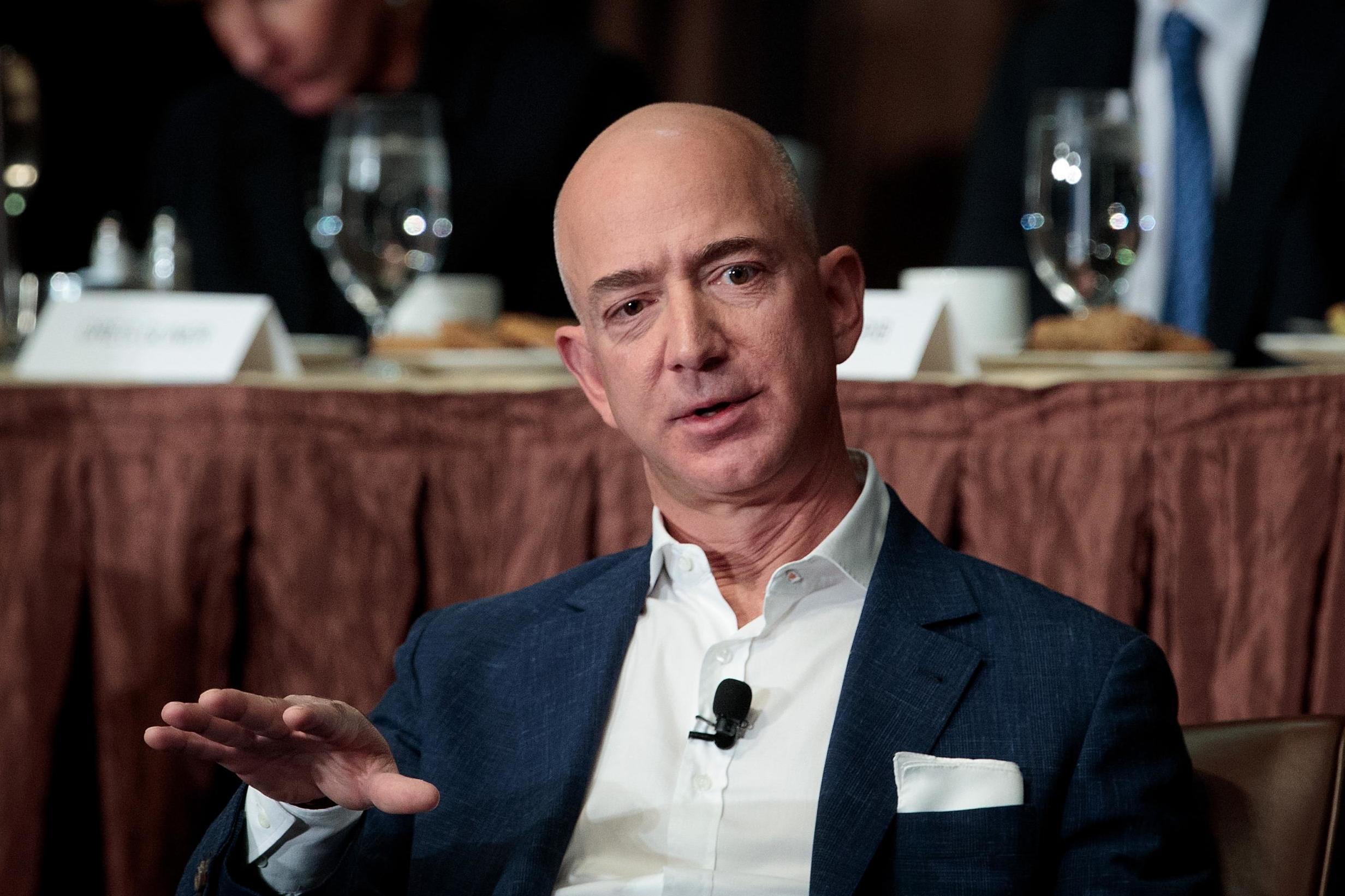 Mr Bezos started Amazon from his basement in Seattle before it later became one of the world's biggest online retailers