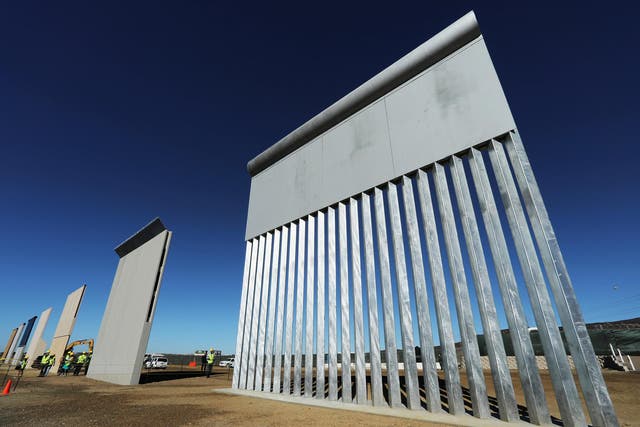 Standing like monoliths between San Diego and Tijuana, the border wall prototypes alone have reportedly cost the Border Control Agency $3.3m (£2.5m)