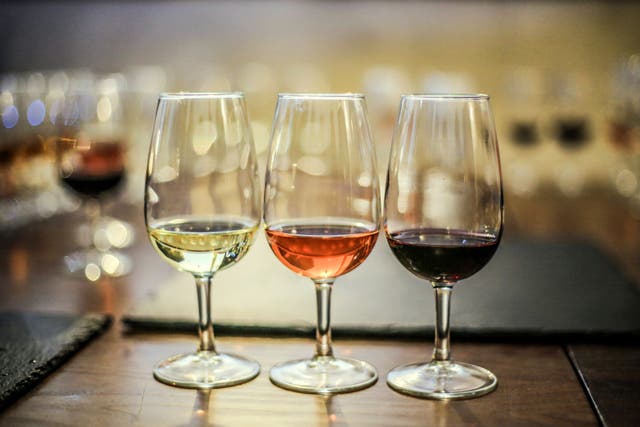 The line-up: white rosé or red, it doesn't matter – as long as the people you're dining with are fun