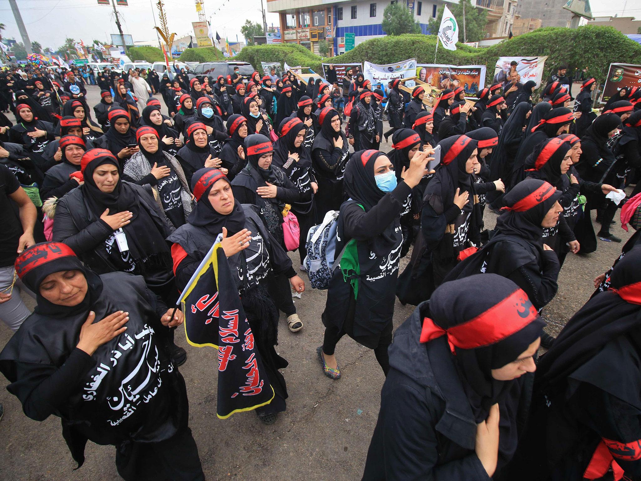 Shia Muslim pilgrims gather in the southern Iraqi city of Kerbala ahead of the Arbaeen religious festival (AFP/Getty)