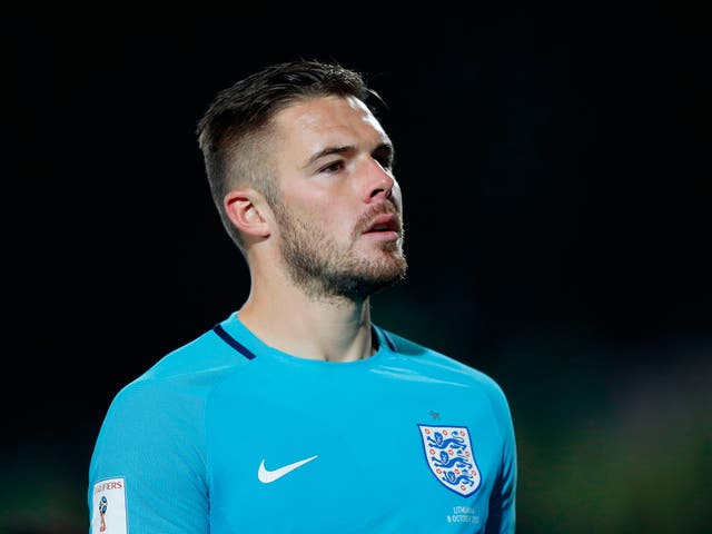 Jack Butland broke his finger while training with England on Thursday