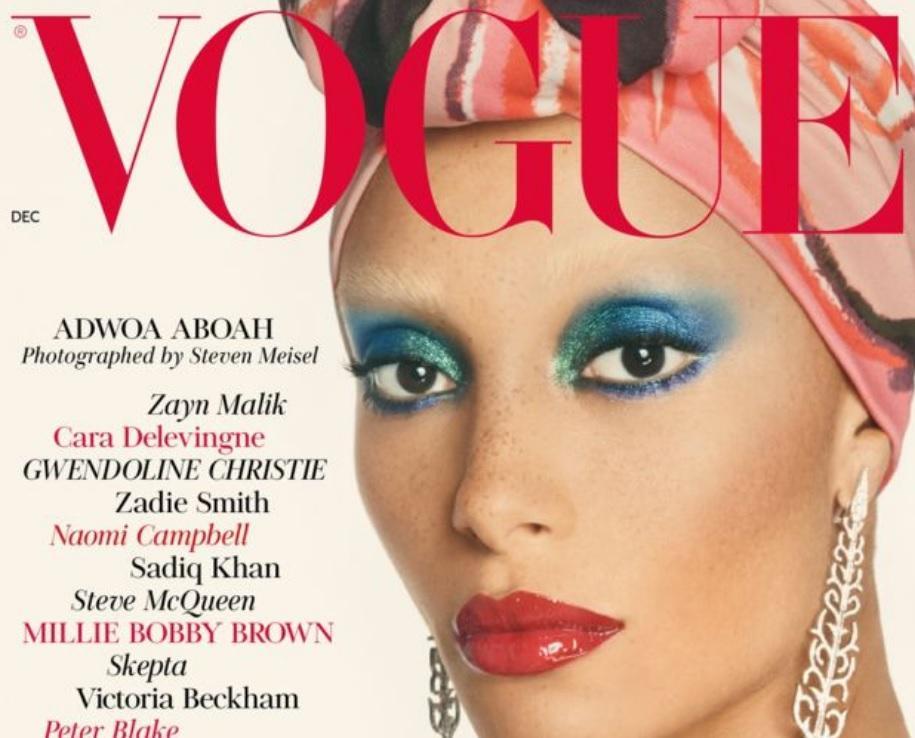 Model and activist Adwoa Aboah features on the cover of the December issue