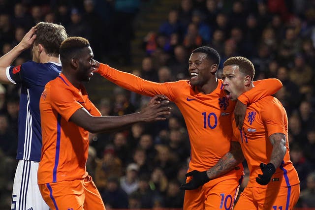 Memphis Depay scored the game's only goal in the first half
