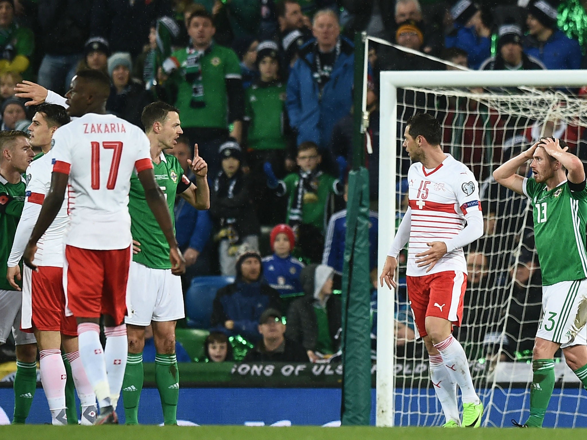 Northern Ireland were in disbelief about the penalty award