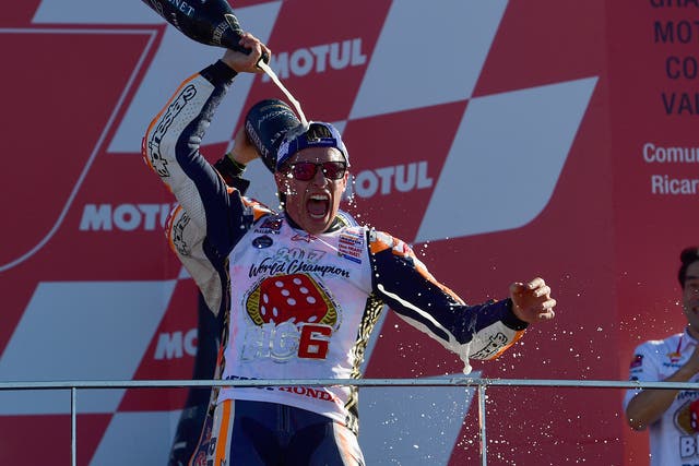 Marc Marquez has won the 2017 MotoGP world championship