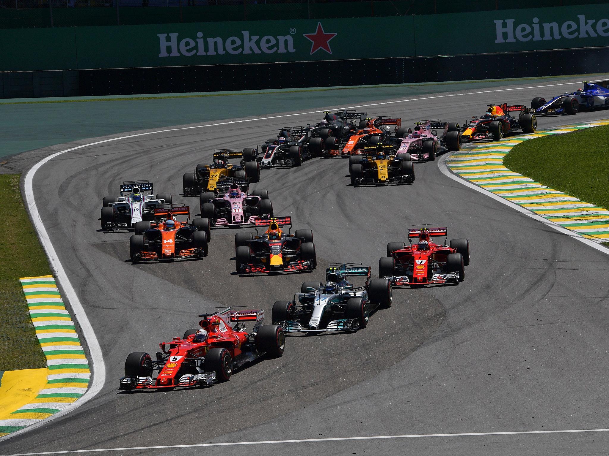 Brazilian Grand Prix live Sebastian Vettel wins ahead of Valtteri Bottas as Lewis Hamilton recovers from last to fourth The Independent The Independent