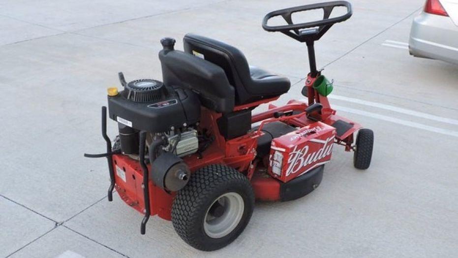 The police officer prevented Alleshouse from continuing to drive the lawn mower and could detect a potent smell of alcohol coming from him