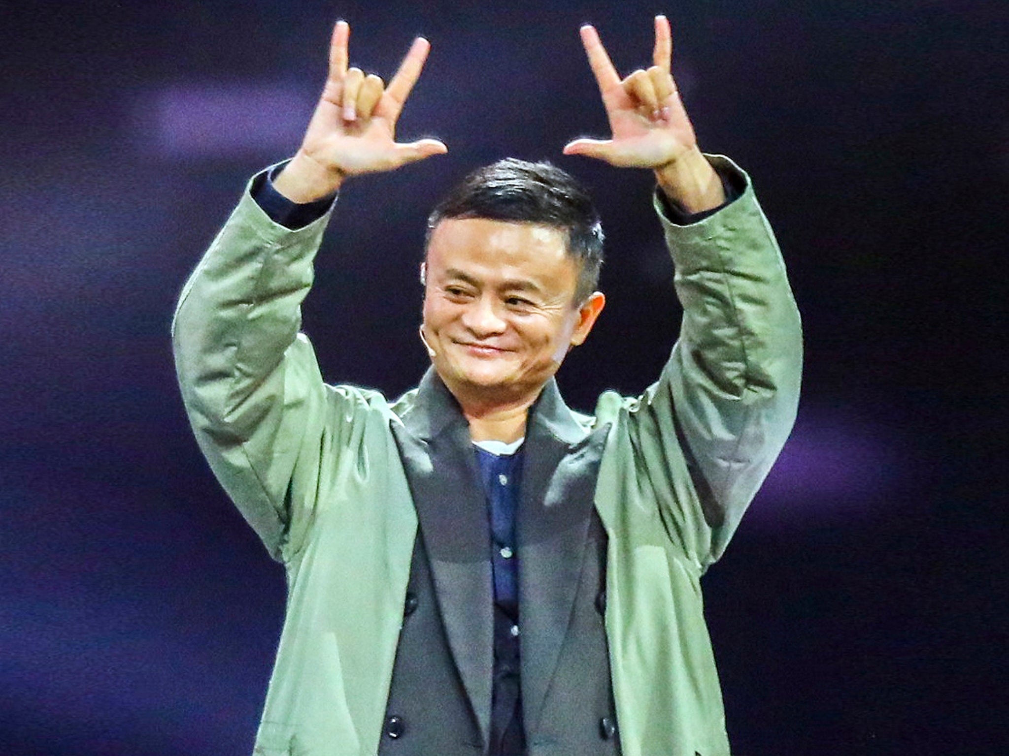 Jack Ma attends a star-studded 2017 Tmall 11.11 Global Shopping Festival gala, in Shanghai