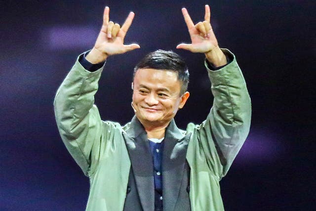 Alibaba founder jack ma hailed a record day of sales