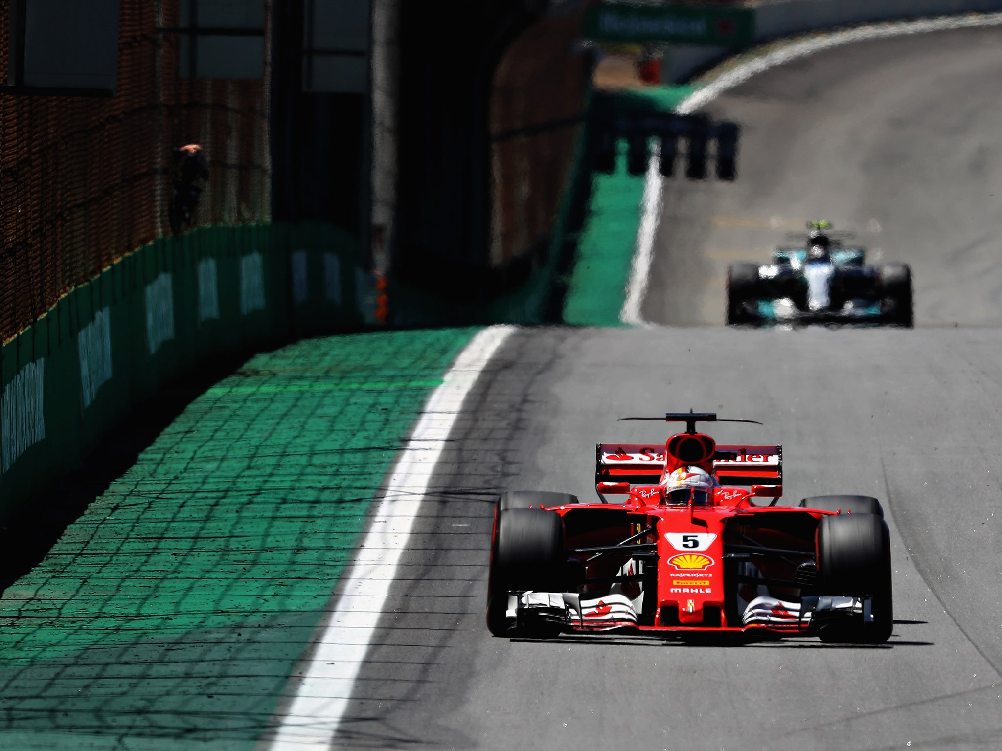 Vettel resumed the lead after Hamilton pitted to claim victory