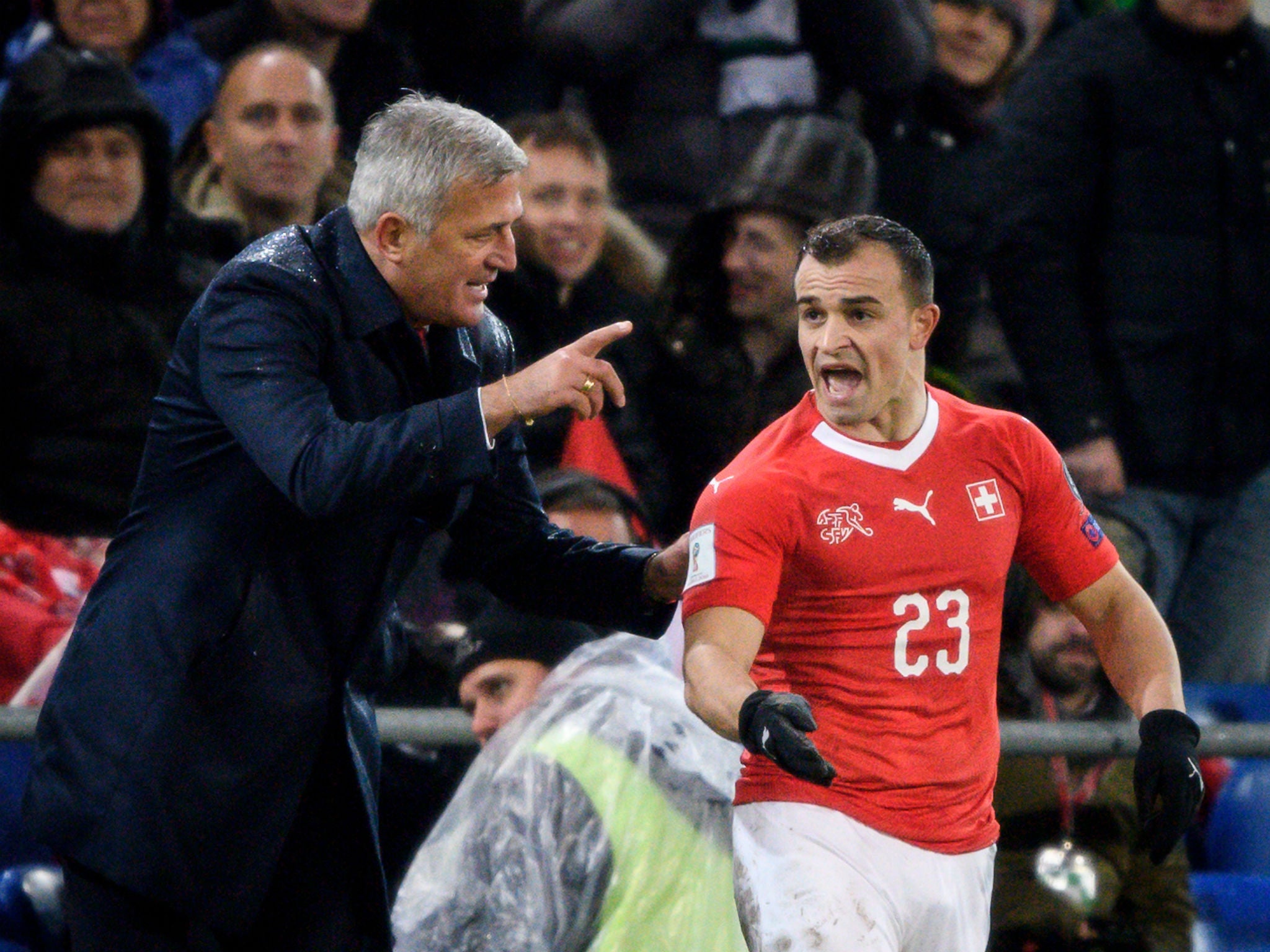 Shaqiri was confident the Swiss would make it through the second leg