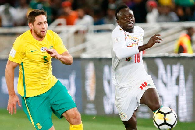 Sadio Mané in action for Senegal against South Africa last Friday