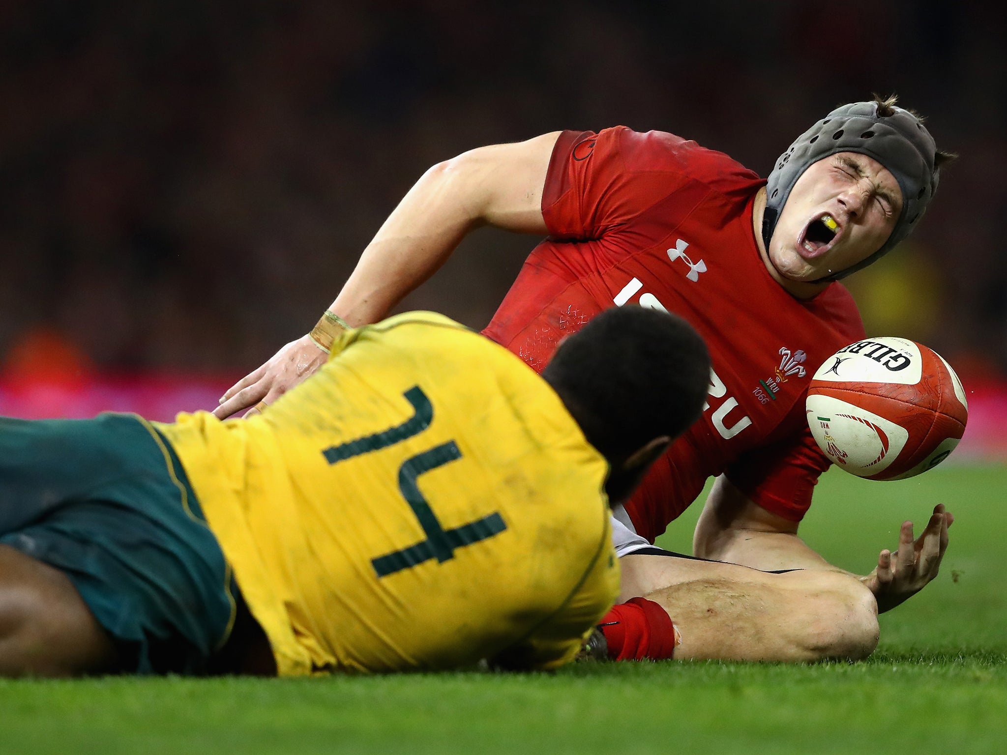 Jonathan Davies suffered an ankle injury in the 29-21 defeat by the Wallabies